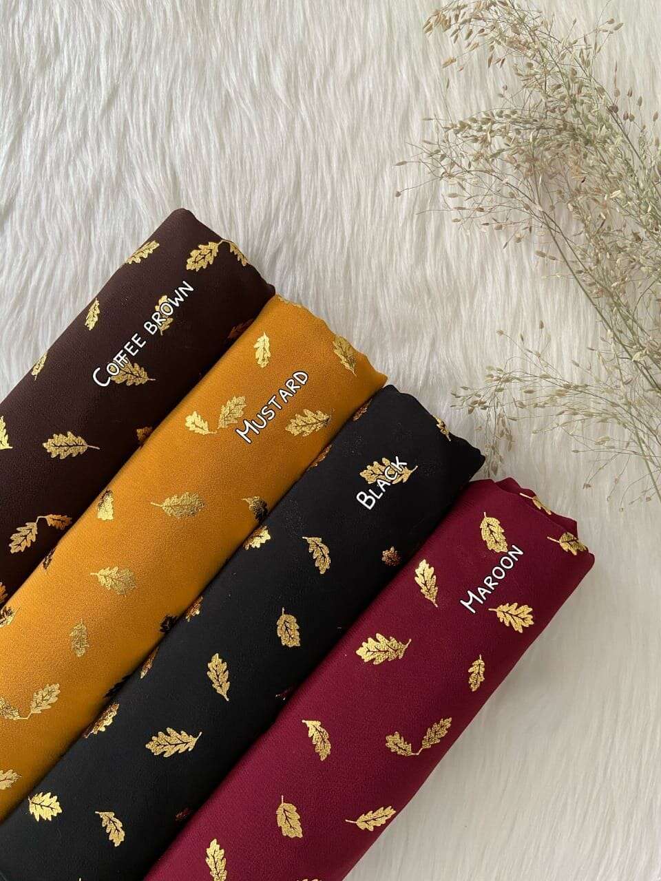 Foil Chiffon hijab Attires For Muslimah