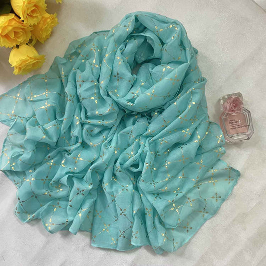 Foil lawn hijab Attires For Muslimah