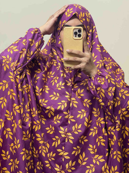 Full Coverage Namaz Chadar with Sleeves + Niqab (Cotton) Attires For Muslimah