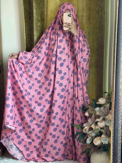 Full Coverage Namaz Chadar with Sleeves + Niqab (Cotton) Attires For Muslimah