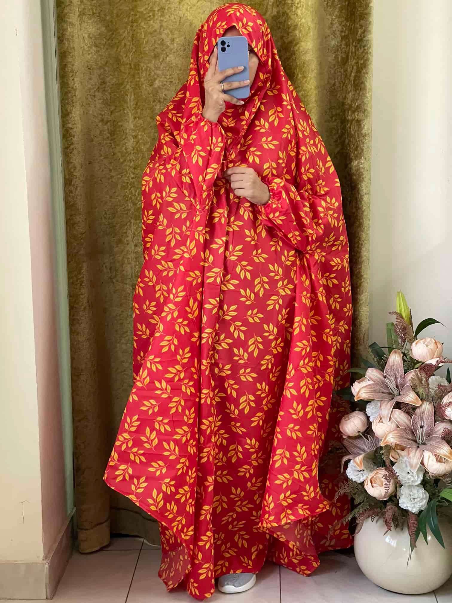 Full Coverage Namaz Chadar with Sleeves + Niqab (Cotton) Attires For Muslimah