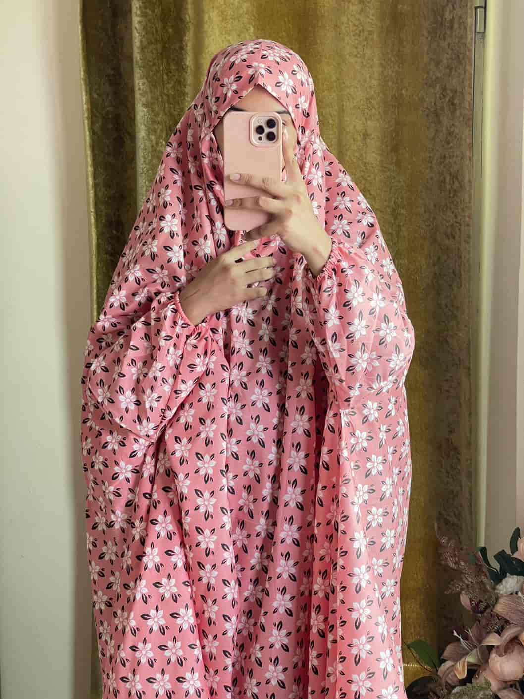 Full Coverage Namaz Chadar with Sleeves + Niqab (Cotton) Attires For Muslimah