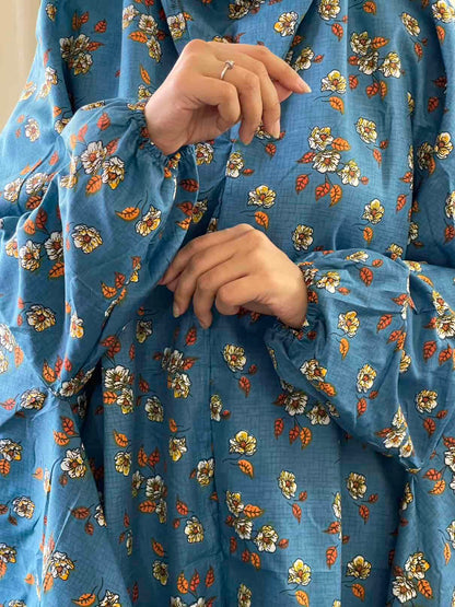 Full Coverage Namaz Chadar with Sleeves + Niqab (Cotton) Attires For Muslimah