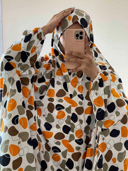 Full Coverage Namaz Chadar with Sleeves + Niqab (Cotton) Attires For Muslimah