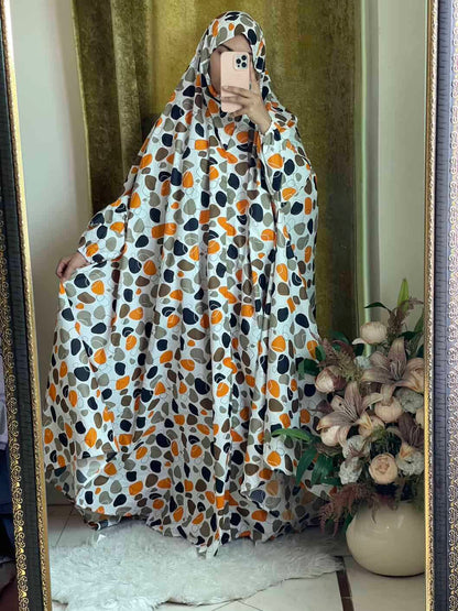 Full Coverage Namaz Chadar with Sleeves + Niqab (Cotton) Attires For Muslimah