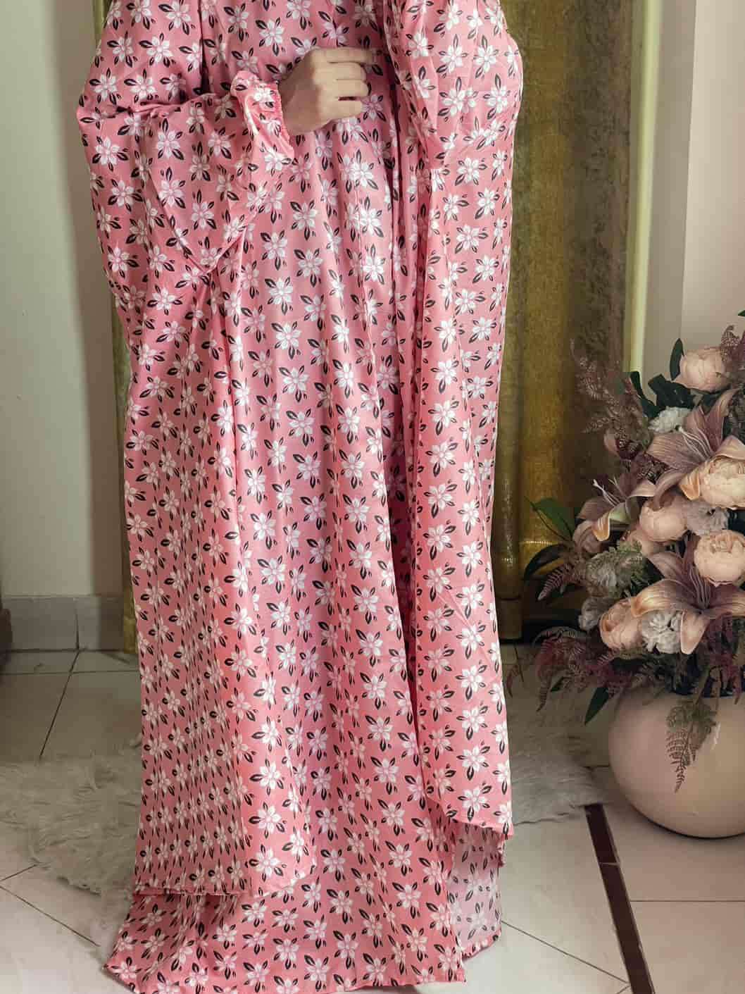 Full Coverage Namaz Chadar with Sleeves + Niqab (Cotton) Attires For Muslimah