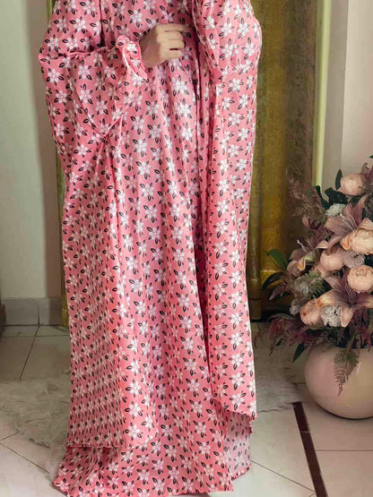 Full Coverage Namaz Chadar with Sleeves + Niqab (Cotton) Attires For Muslimah