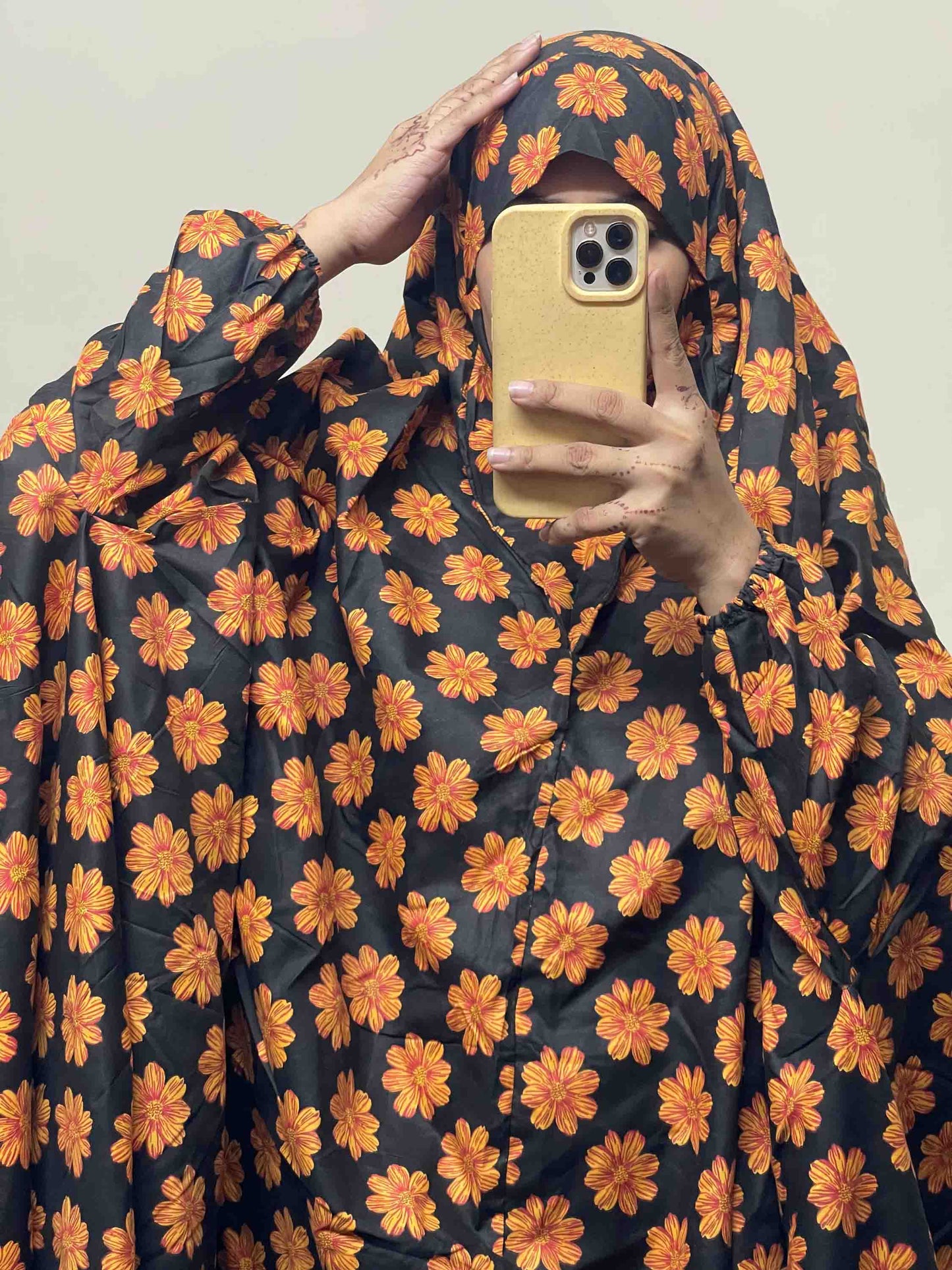 Full Coverage Namaz Chadar with Sleeves + Niqab (Cotton) Attires For Muslimah