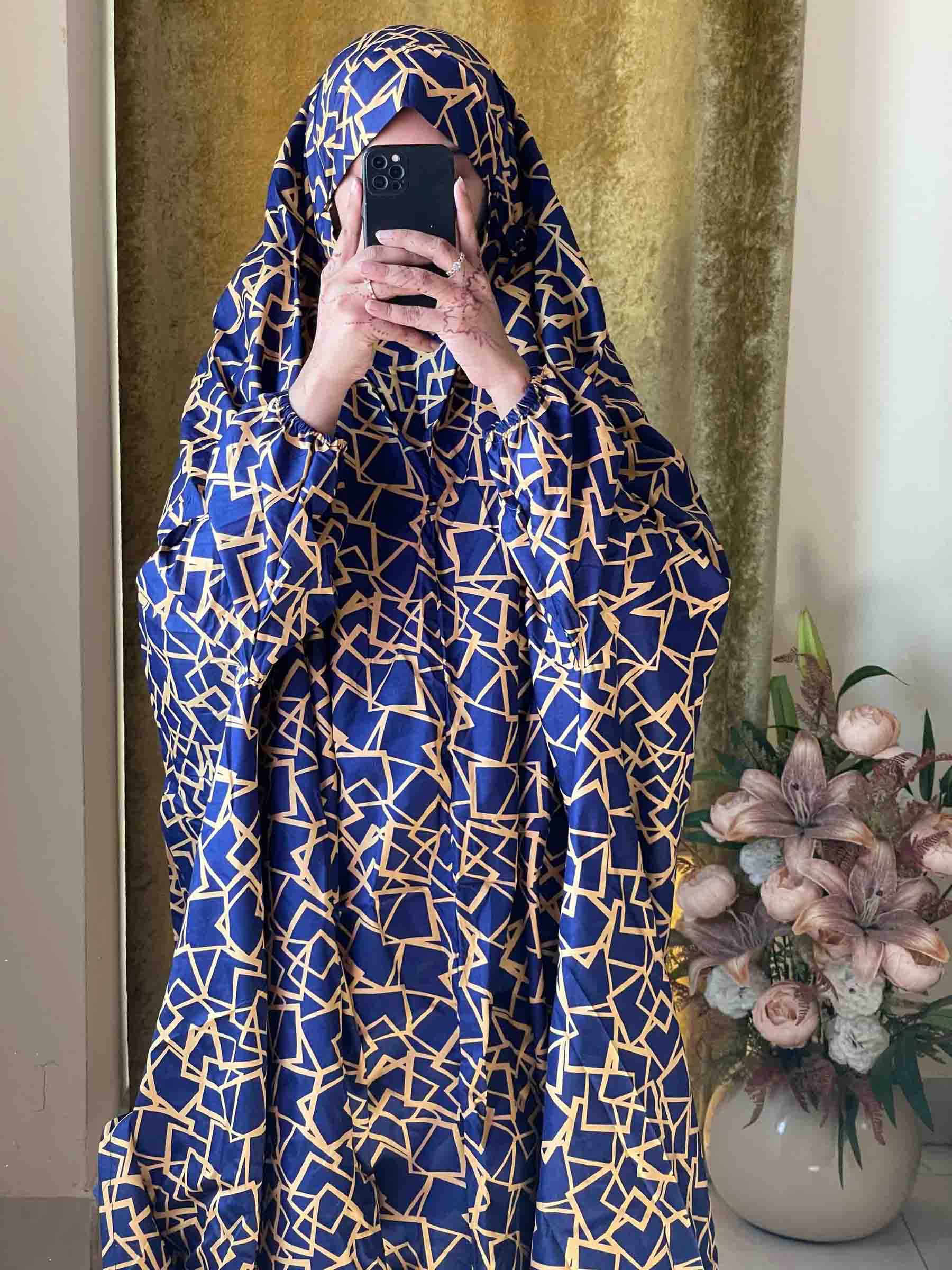 Full Coverage Namaz Chadar with Sleeves + Niqab (Cotton) Attires For Muslimah