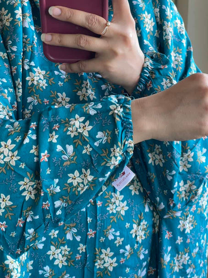 Full Coverage Namaz Chadar with Sleeves + Niqab (Linen) Attires For Muslimah