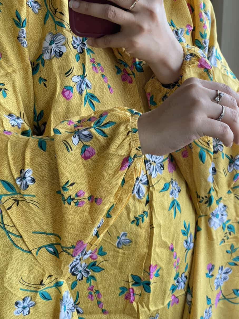 Full Coverage Namaz Chadar with Sleeves + Niqab (Linen) Attires For Muslimah