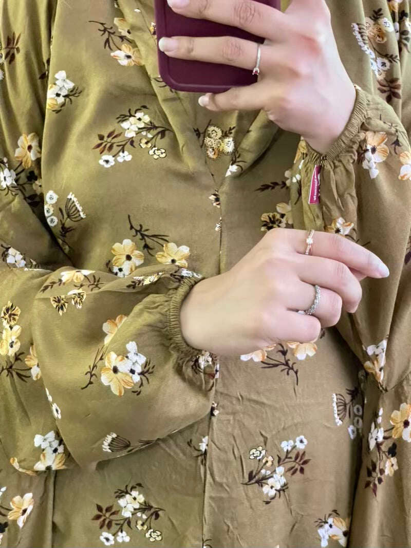 Full Coverage Namaz Chadar with Sleeves + Niqab (Linen) Attires For Muslimah