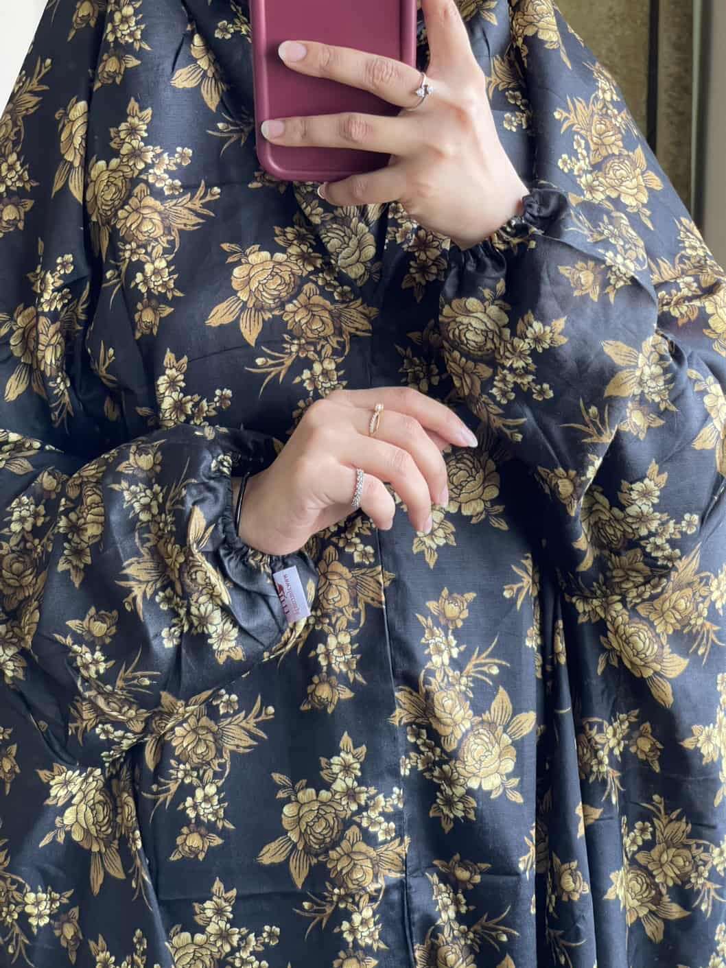 Full Coverage Namaz Chadar with Sleeves + Niqab (Mix Lawn) Attires For Muslimah