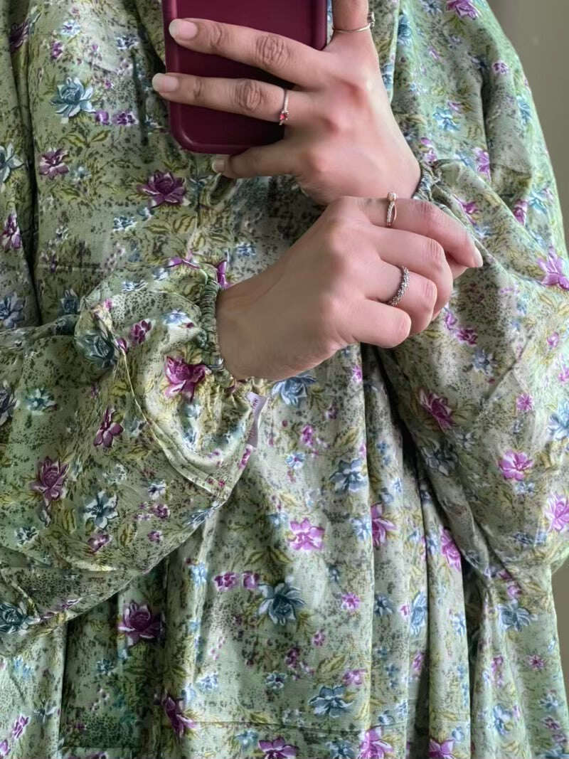 Full Coverage Namaz Chadar with Sleeves + Niqab (Mix Lawn) Attires For Muslimah