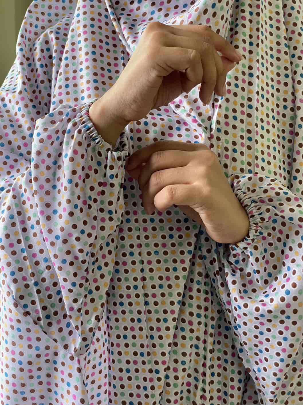 Full Coverage Namaz Chadar with Sleeves + Niqab (Mix Lawn) Attires For Muslimah