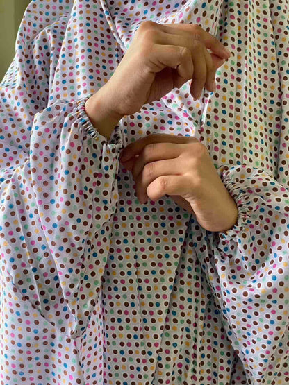 Full Coverage Namaz Chadar with Sleeves + Niqab (Mix Lawn) Attires For Muslimah