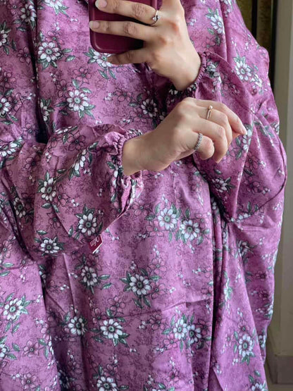 Full Coverage Namaz Chadar with Sleeves + Niqab (Mix Lawn) Attires For Muslimah