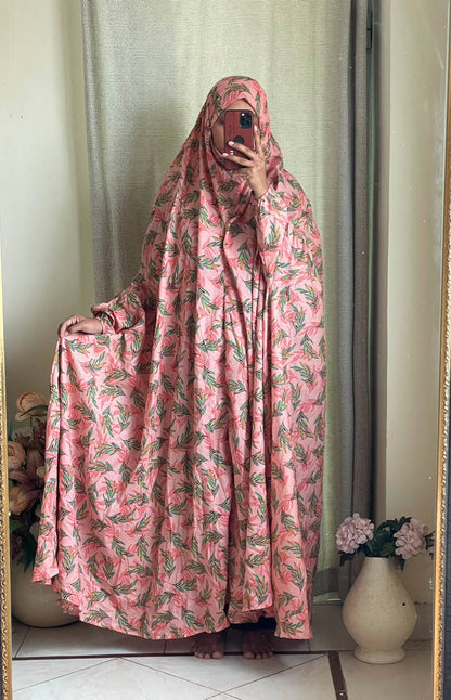 Full Coverage Namaz Chadar with Sleeves + Niqab (Pure Lawn) Attires For Muslimah
