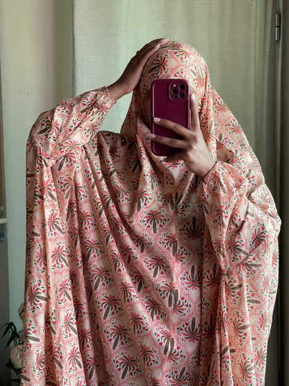 Full Coverage Namaz Chadar with Sleeves + Niqab (Pure Lawn) Attires For Muslimah