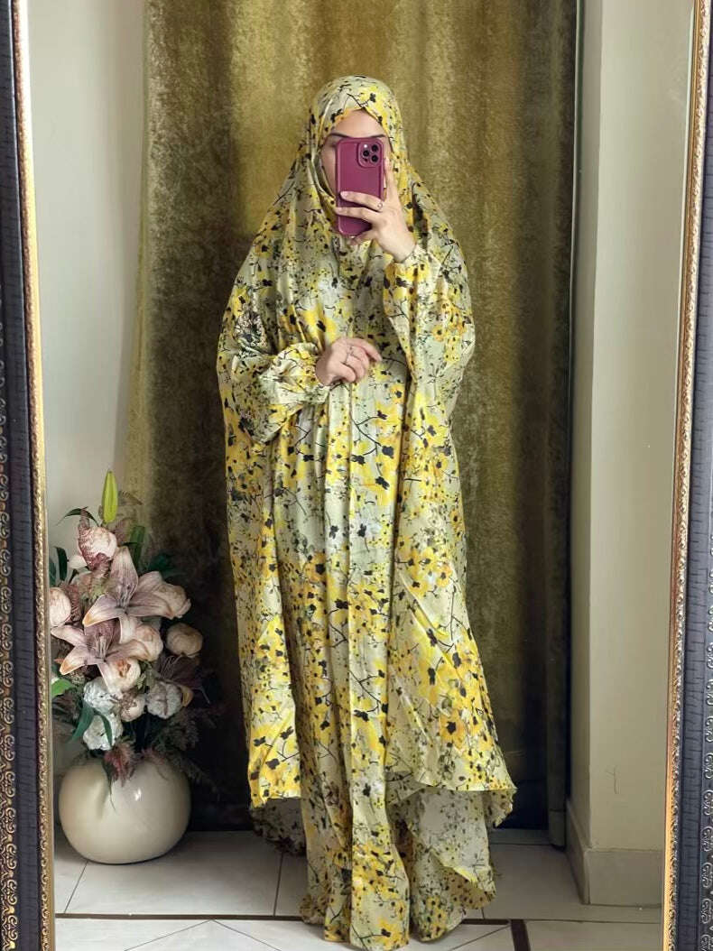 Full Coverage Namaz Chadar with Sleeves + Niqab (Pure Lawn) Attires For Muslimah