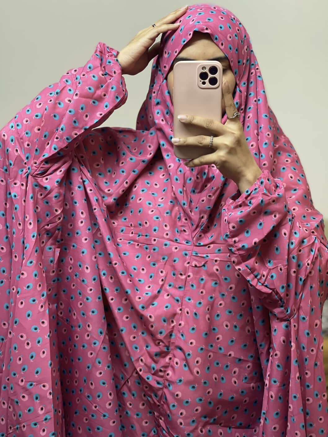 Full Coverage Namaz Chadar with Sleeves + Niqab (Swiss Lawn) Attires For Muslimah