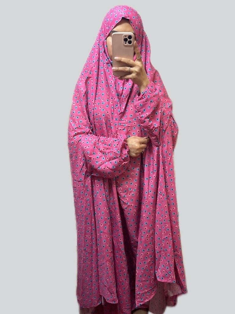 Full Coverage Namaz Chadar with Sleeves + Niqab (Swiss Lawn) Attires For Muslimah
