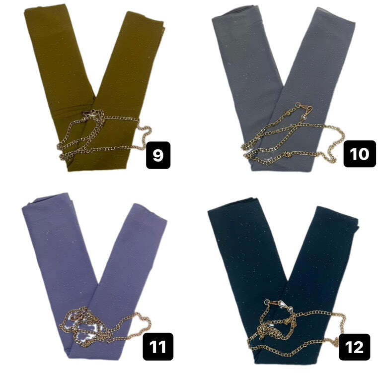 Glitter chiffon Attires For Muslimah