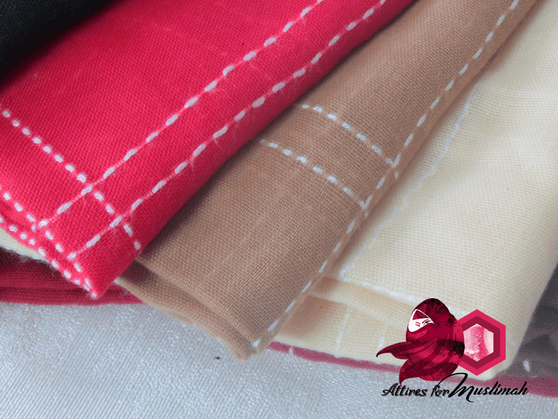 Grid line hijabs Attires For Muslimah