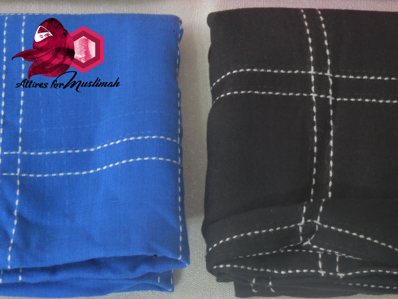 Grid line hijabs Attires For Muslimah