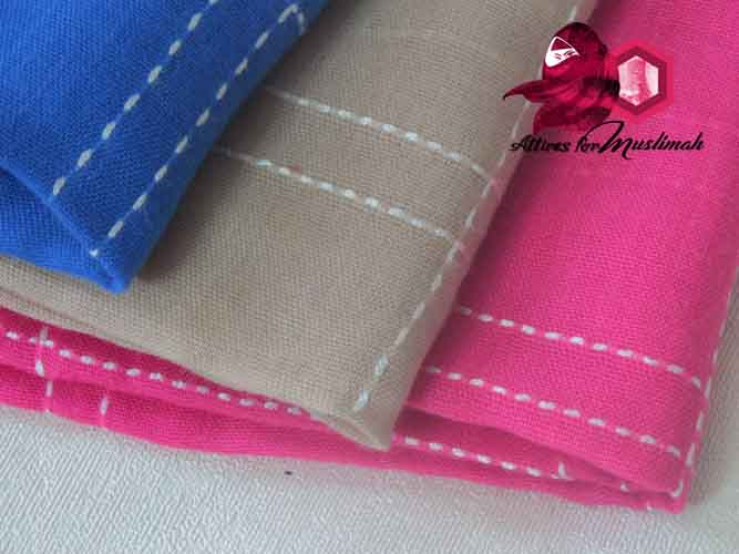 Grid line hijabs Attires For Muslimah