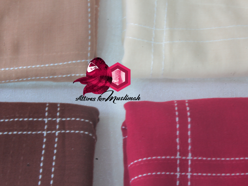 Grid line hijabs Attires For Muslimah