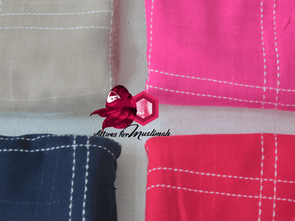 Grid line hijabs Attires For Muslimah