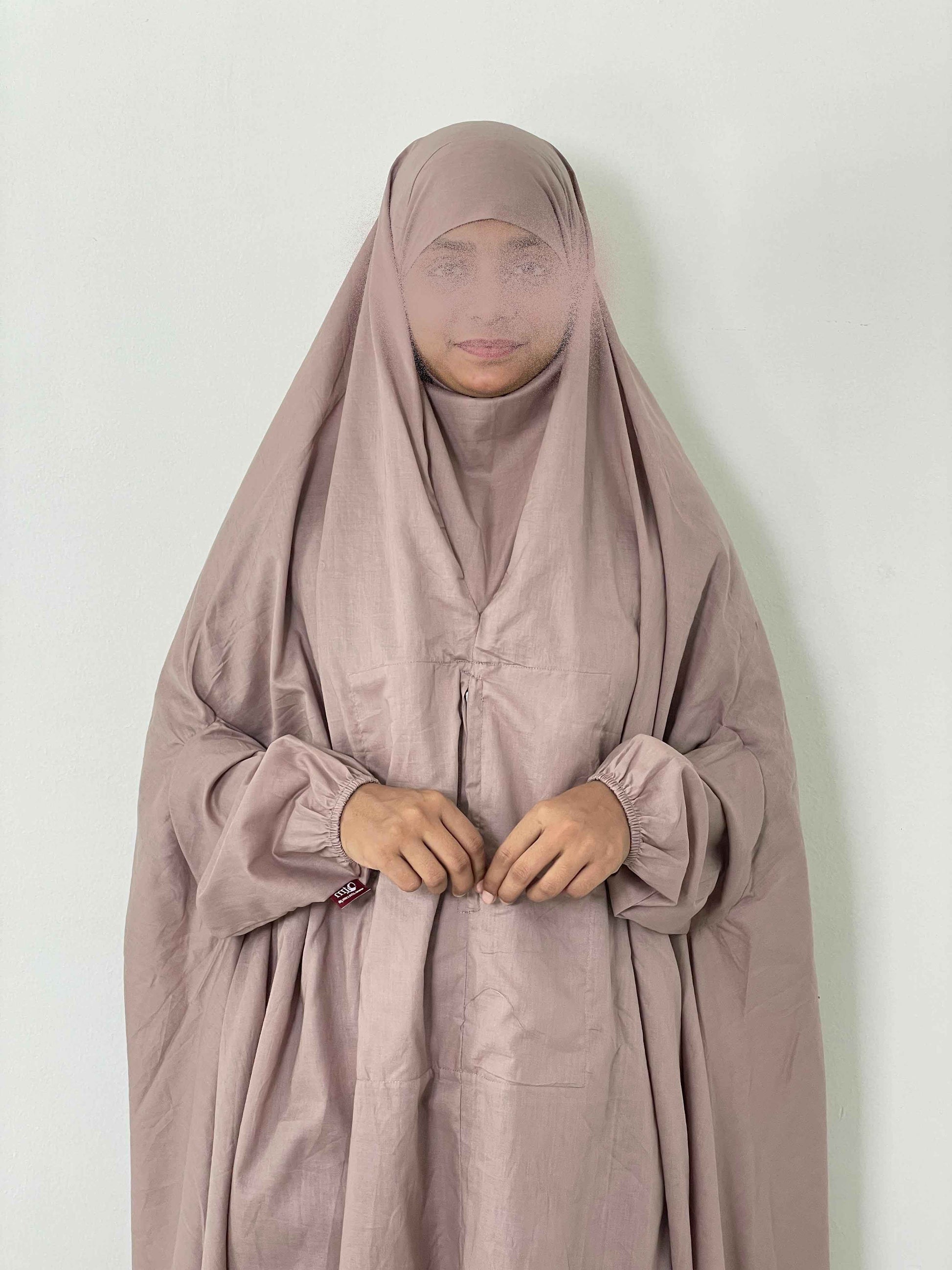 Hajj Umrah Full Coverage Namaz Chadar/Ihram (with pocket) (Lawn) Attires For Muslimah
