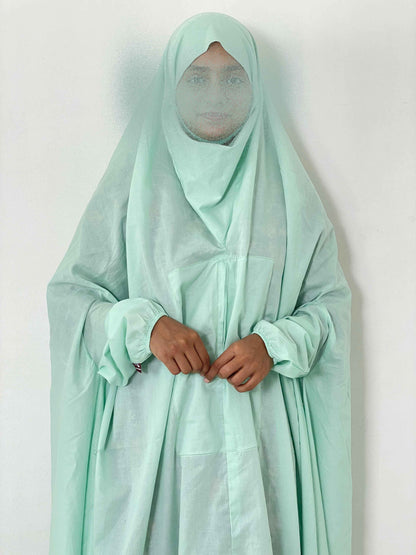 Hajj Umrah Full Coverage Namaz Chadar/Ihram (with pocket) (Lawn) Attires For Muslimah