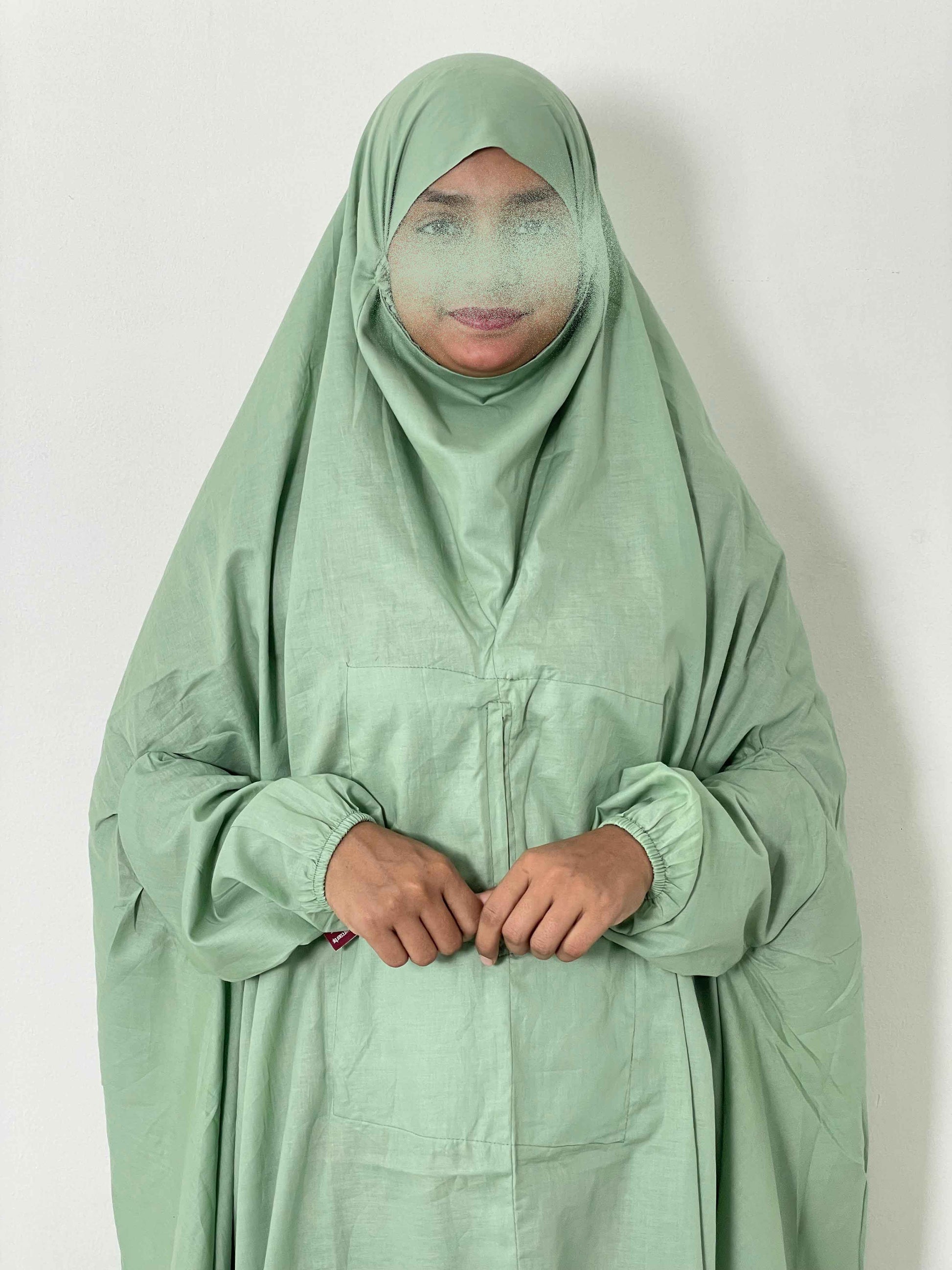 Hajj Umrah Full Coverage Namaz Chadar/Ihram (with pocket) (Lawn) Attires For Muslimah