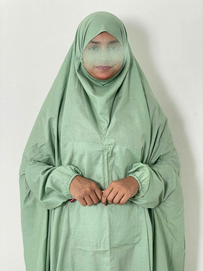 Hajj Umrah Full Coverage Namaz Chadar/Ihram (with pocket) (Lawn) Attires For Muslimah