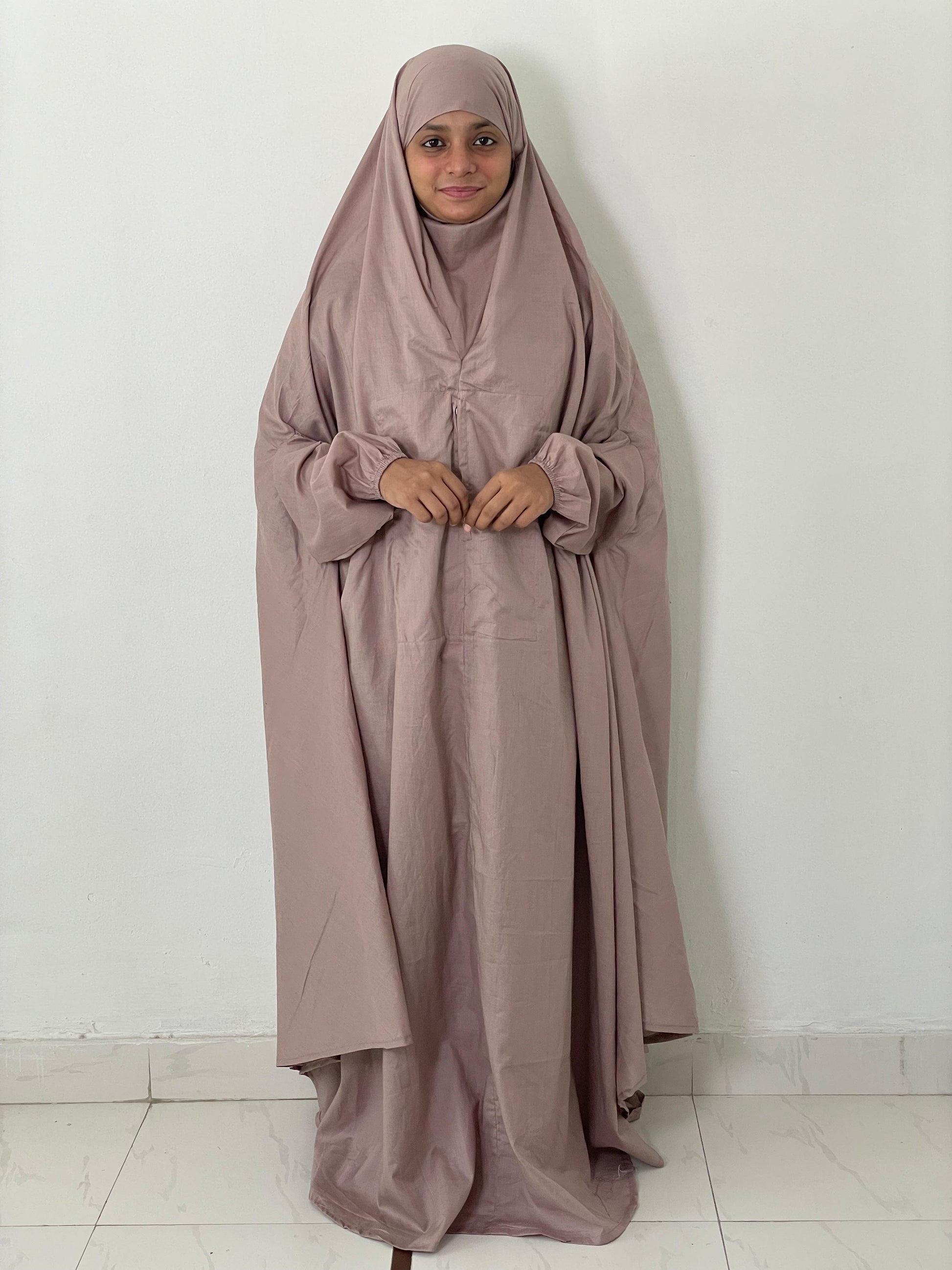 Hajj Umrah Full Coverage Namaz Chadar/Ihram (with pocket) (Lawn) Attires For Muslimah