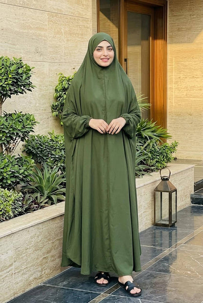 Hajj Umrah Full Coverage Namaz Chadar/Ihram (with pocket) (Linen) Attires For Muslimah
