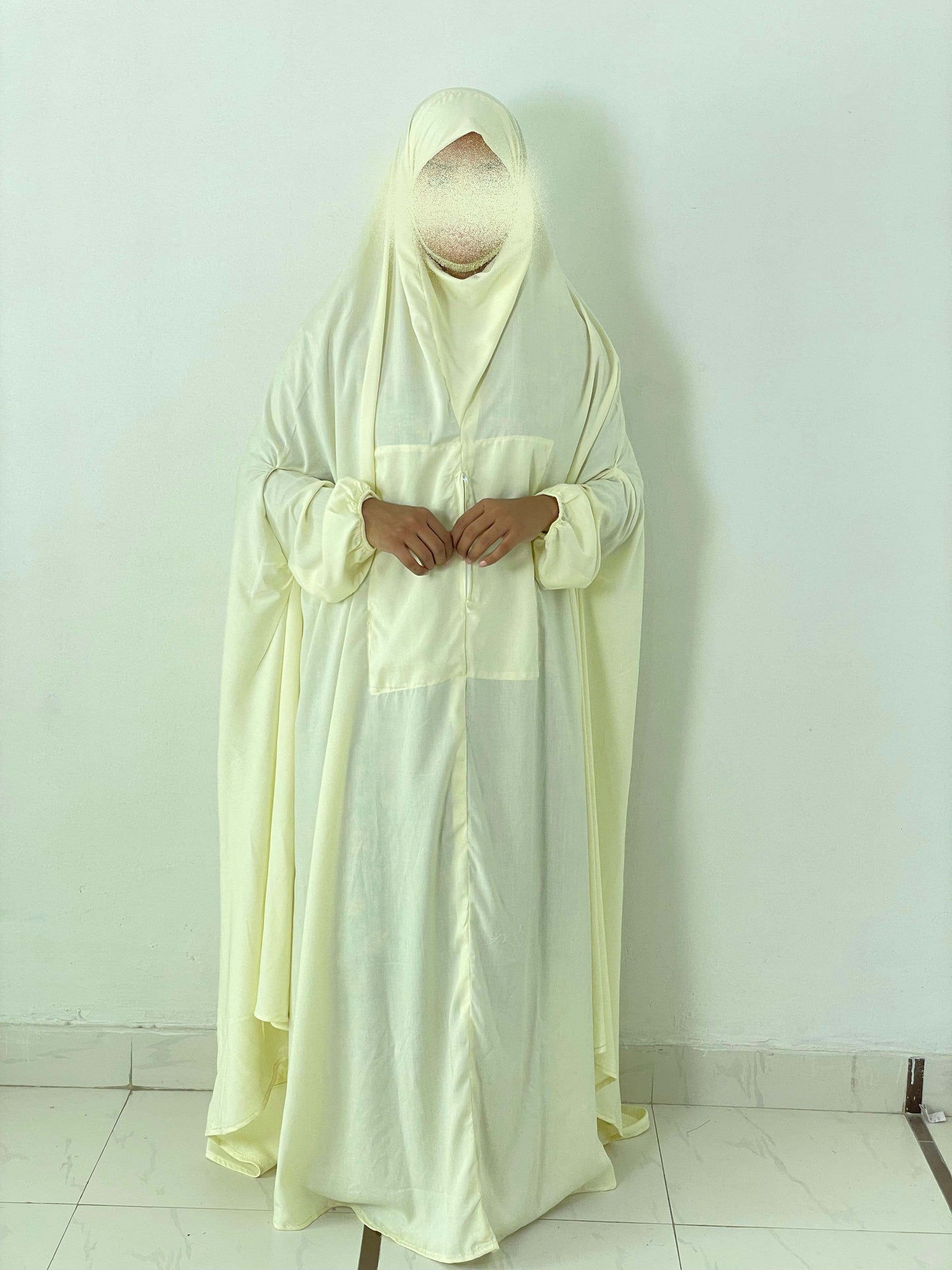 Hajj Umrah Full Coverage Namaz Chadar/Ihram (with pocket) (Linen)
