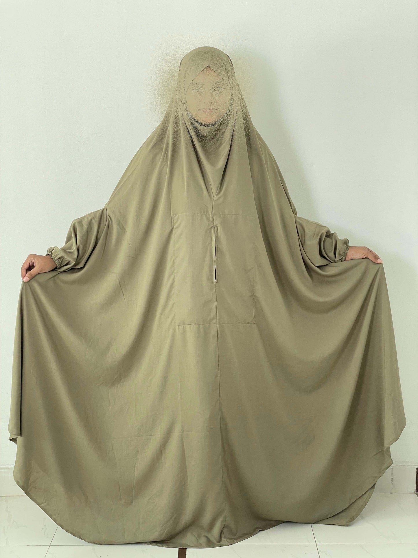 Hajj Umrah Full Coverage Namaz Chadar/Ihram (with pocket) (Linen)