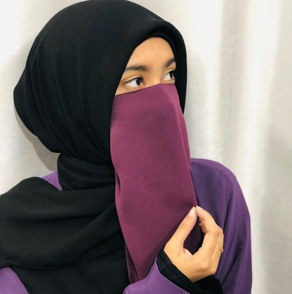 Half Niqab (Elastic Band)