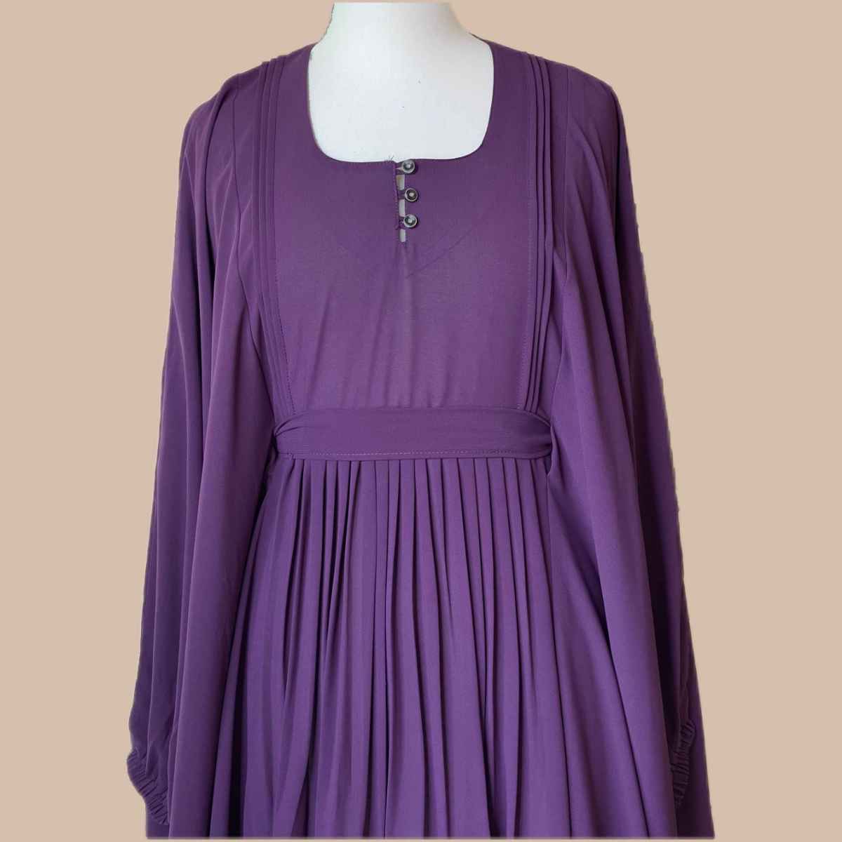 Kaftan Abaya with Belt Attires For Muslimah