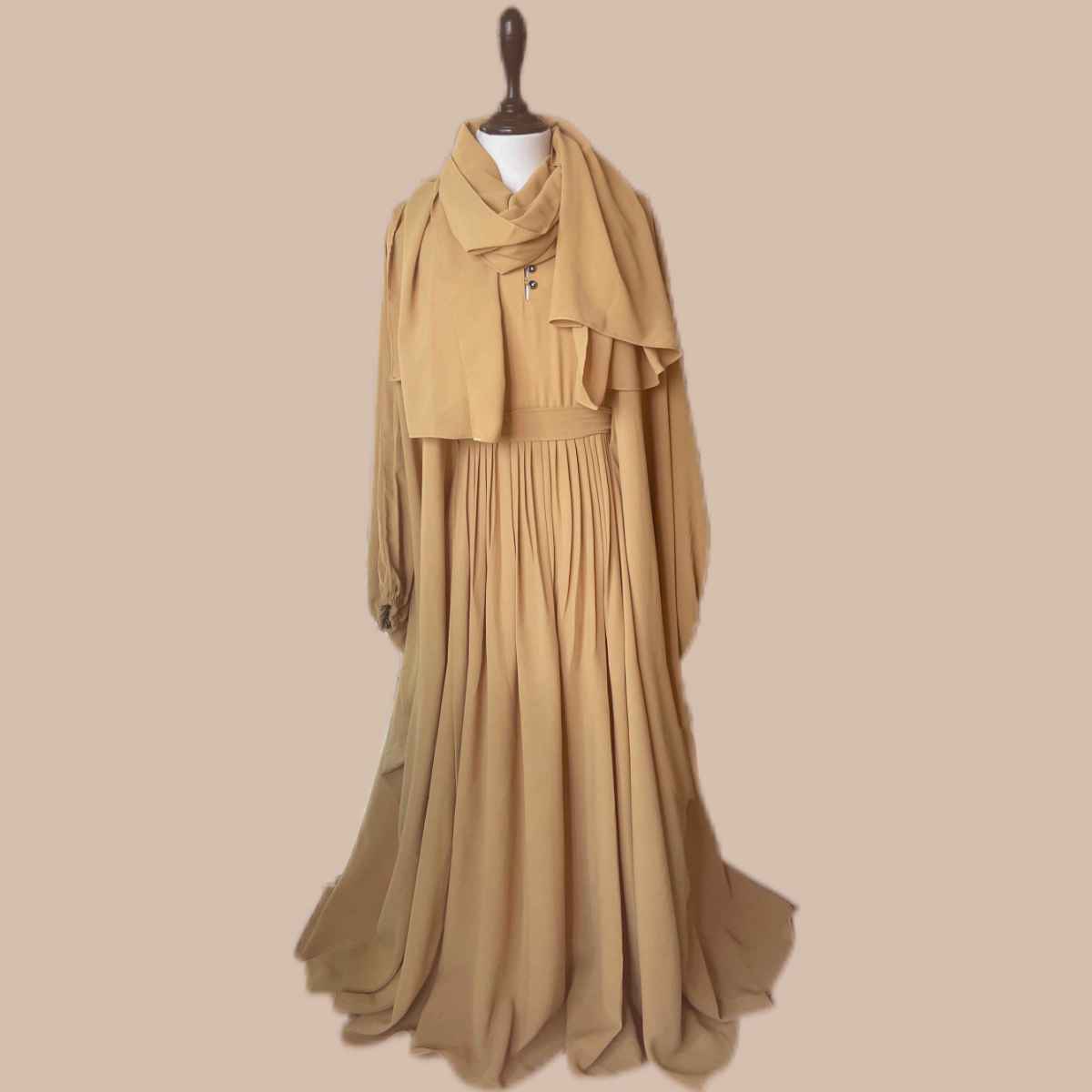 Kaftan Abaya with Belt Attires For Muslimah