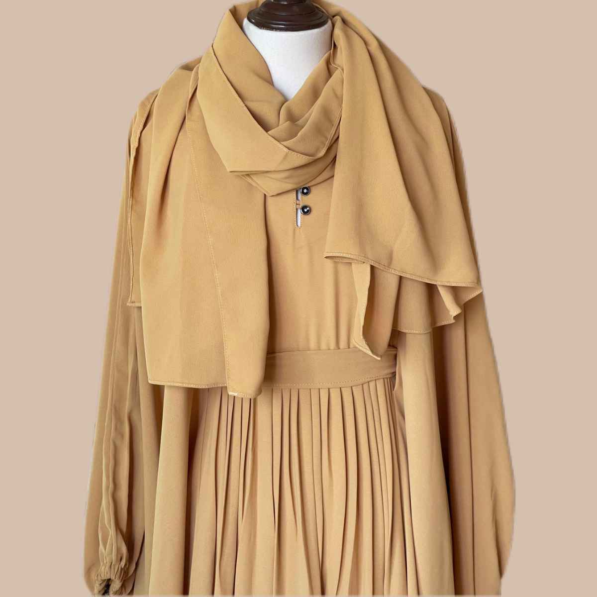 Kaftan Abaya with Belt Attires For Muslimah