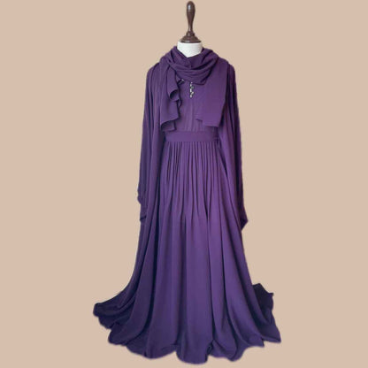 Kaftan Abaya with Belt Attires For Muslimah