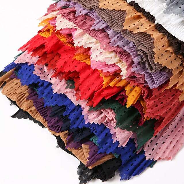 Lawn frill hijab Attires For Muslimah