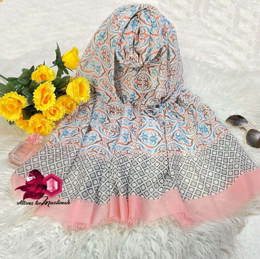 Lawn Hijabs Attires For Muslimah