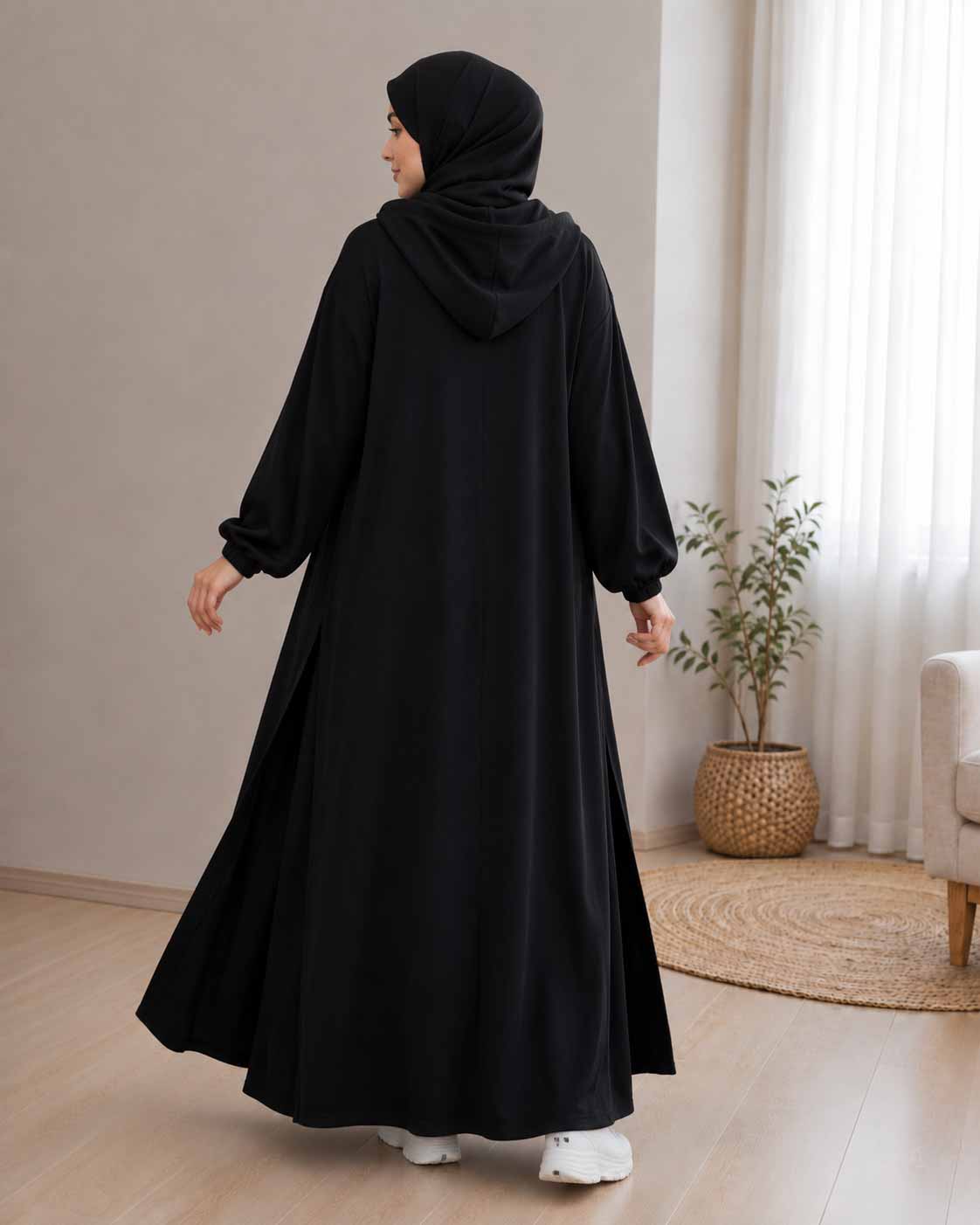 Active wear abaya (Long Shirt + Trouser)