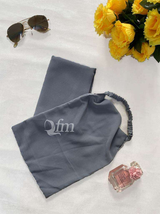 Pastel Grey Set Attires For Muslimah