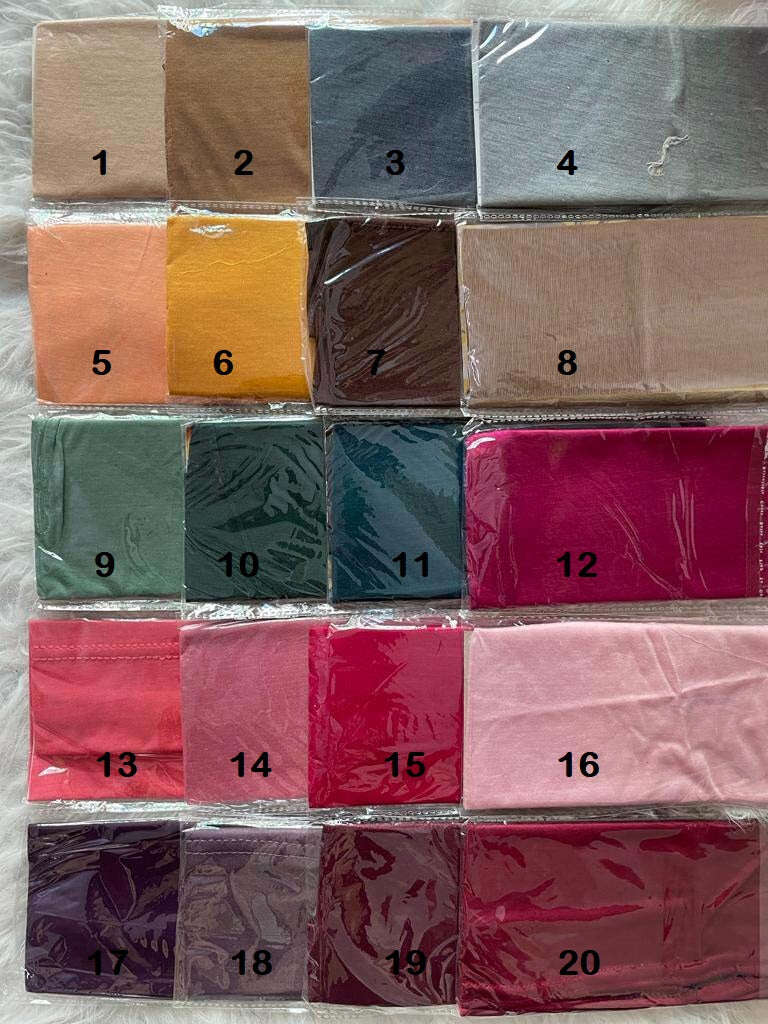 Plain Tube Cap Attires For Muslimah